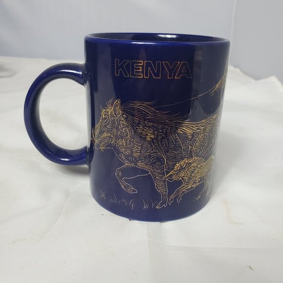 4 Kenyan Big 5 (Elephant, Rhino, Lion, Buffalo and Leopard) Coffee Cups - Picture 10 of 12